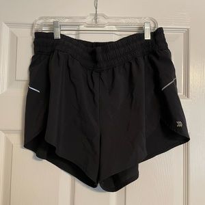 All in Motion black running shorts